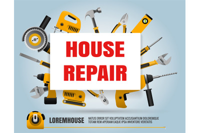 House repair tools poster