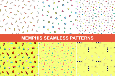 Colorful Memphis Patterns - seamless