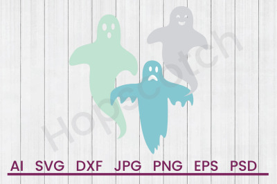 Halloween Ghosts - SVG File, DXF File