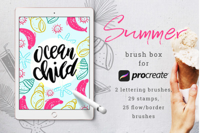 Summer Brush Box for Procreate