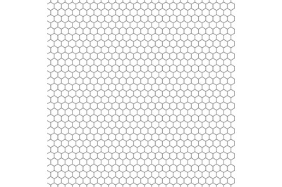 Hexagon seamless vector texture. Hexagonal grid repeat pattern