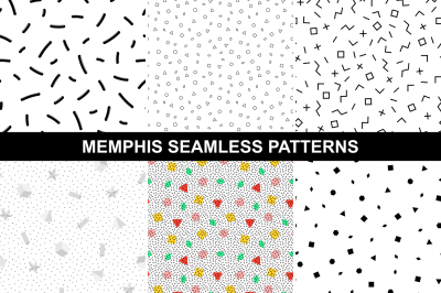 Memphis style - geometric patterns.