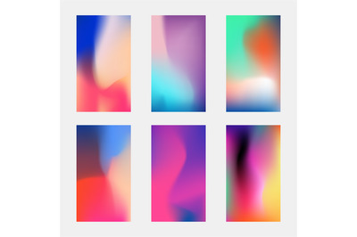 Modern phone vector elegant wallpaper. Blurred multicolored background