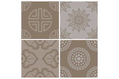 Traditional korean, japanese, chinese seamless pattern