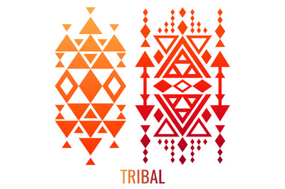 Ethnic or tribal ornament elements