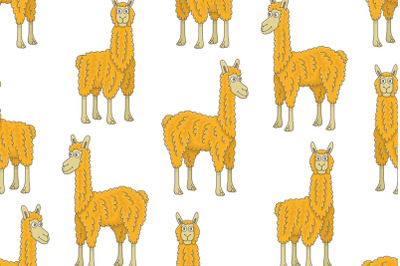 Set of Llamas and Pattern