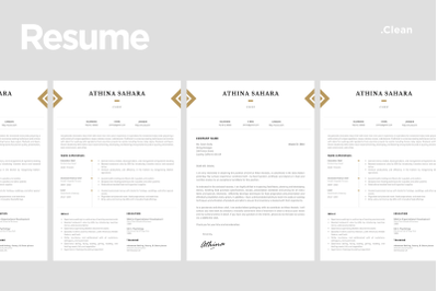 Resume Template match With Cover Letter