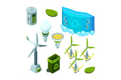 Green saving energy. Hydro power turbines ecosystem waste technology v