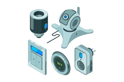 Smart home tools. Various electrical web equipment for house security