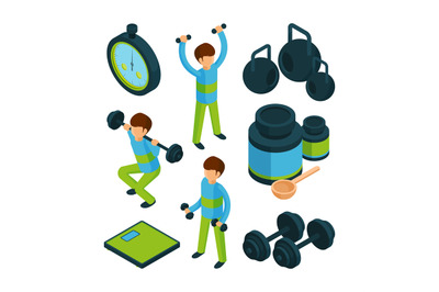 Sport exercise isometric. Equipment for sporting activity peoples heal