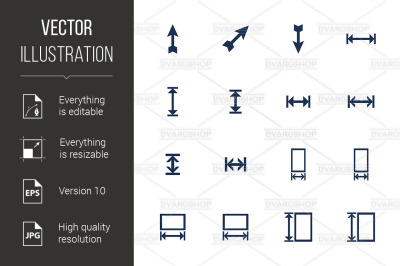 Resize icons