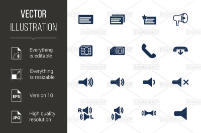 Telephone icons