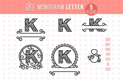 Monogram Letter K