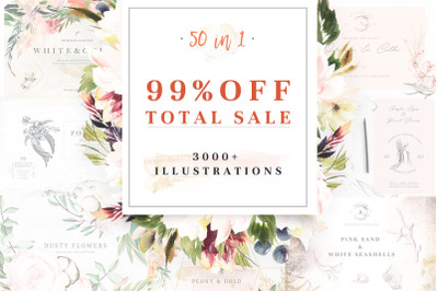 99 % OFF TOTAL SALE