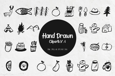 45+ Handdrawn Miscellaneous Cliparts Ver. 4