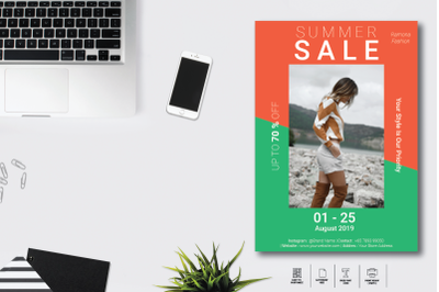 Summer Sale Flyer Template