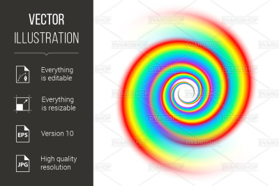 Rainbow spiral spectrum