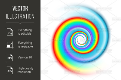 Rainbow spiral spectrum