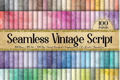 100 Seamless Old Paper Letter Vintage Script Digital Papers