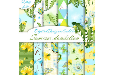 Summer dandelions