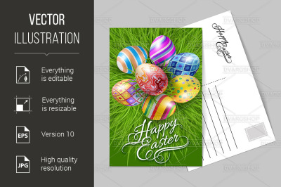 Happy Easter Greeting Card