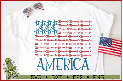 America Stars &amp; Arrows Flag 2 Patriotic SVG
