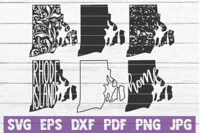 Rhode Island State SVG Cut Files