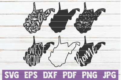 West Virginia State SVG Cut Files