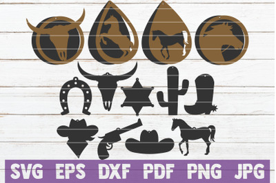 Download Download Cowboy/Cowgirl Earring SVG Cut File Templates ...
