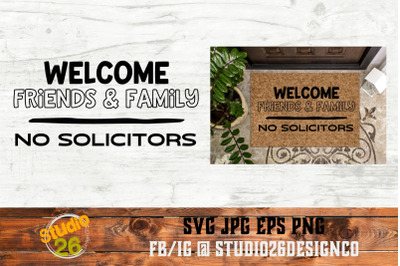 Welcome/No Solicitors - SVG PNG EPS
