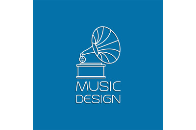 Music design with gramophone