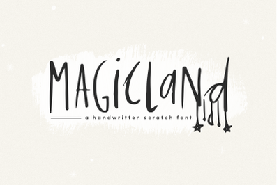 Magicland - Handwritten Font + Extras!
