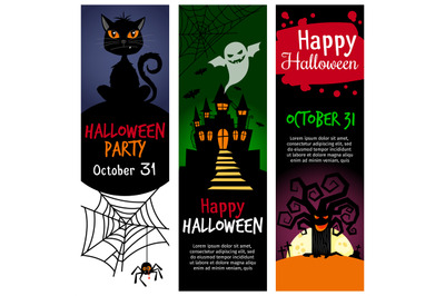 Halloween vertical banners