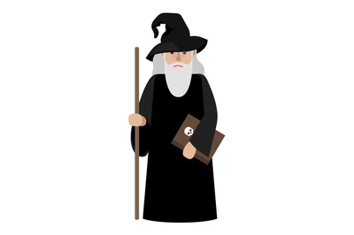 Cartoon wizard vector illustration