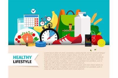 Healthy lifestyle concept