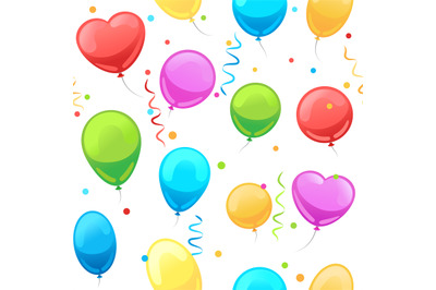 Party baloon seamless pattern