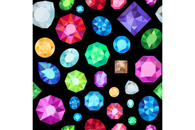 Gem seamless pattern