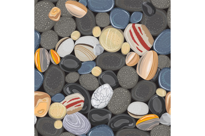 River stones seamless pattern