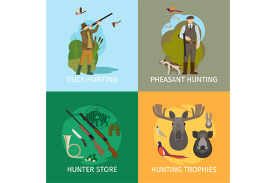 Animals hunting concepts