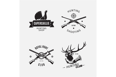 Vintage style hunt club logo