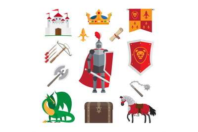 Medieval kingdom icons