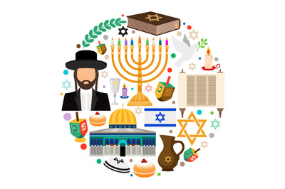 Jewish holiday symbols