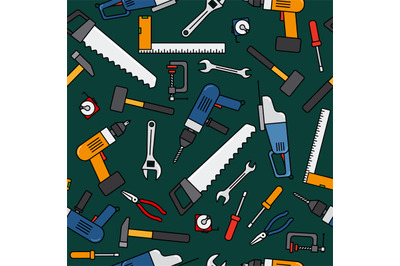 Construction work tools pattern