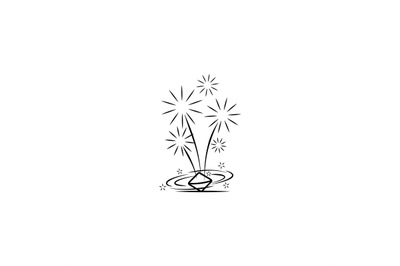 Firework company logo design