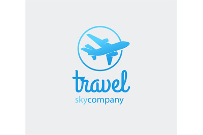 Airplane or travel logo