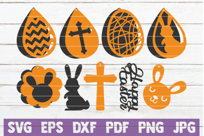 Easter Earrings SVG Cut File Templates