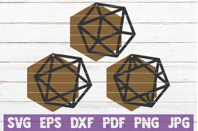 Geometric Earrings SVG Cut File Templates