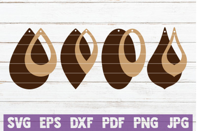 Earrings SVG Cut File Templates