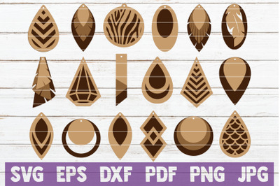 Earrings Bundle | SVG Cut File Templates