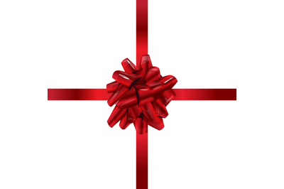 Red gif ribbon and bow